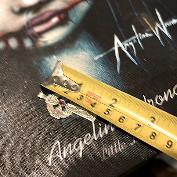 COPY - * Rare unidentified Stamp Garnet Stone Celtic Cross Pendant - Picture 7 of 8